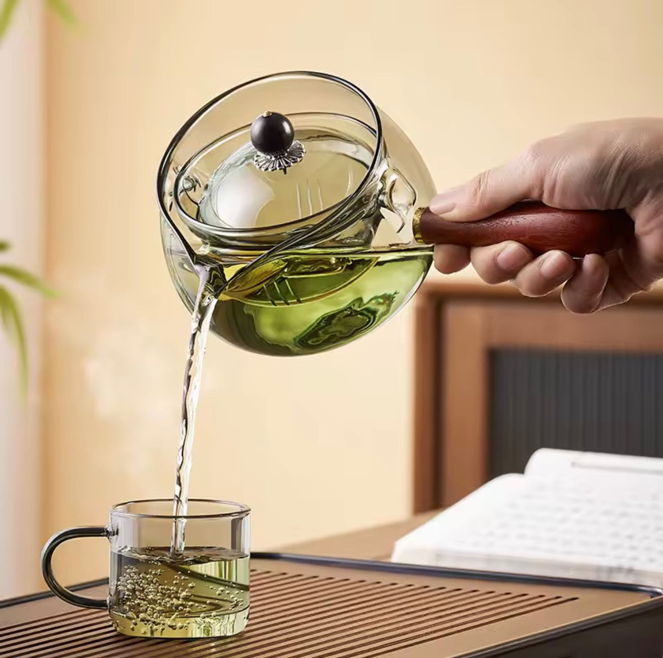 Luxury Transparent Glass Teapot – Premium Heat-Resistant Design