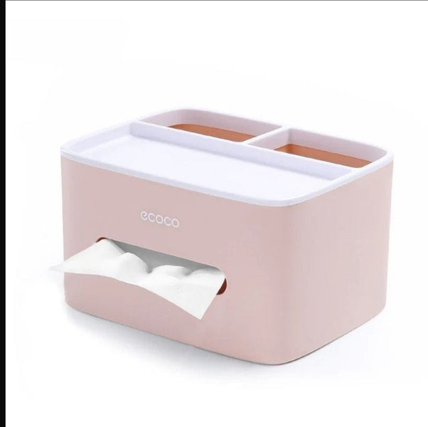 Luxury Multipurpose Tissue Box Organizer – Wall Mounted Storage with Compartments