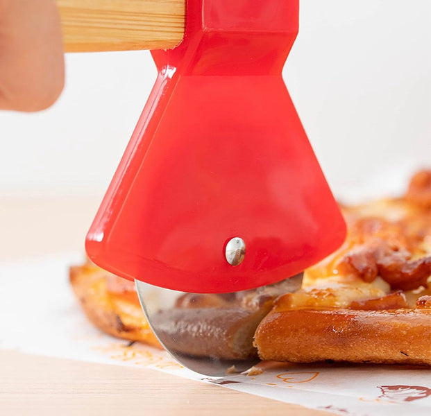 Ergonomic Pizza Cutter Wheel – Long-Handle Slicer for Pizza & Flatbread