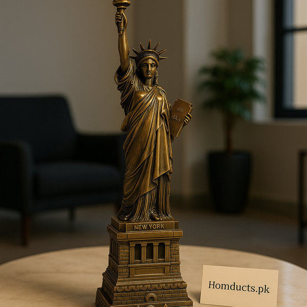 Premium Statue of Liberty Decorative Showpiece – Antique Bronze Finish | USA Souvenir for Home & Office Décor