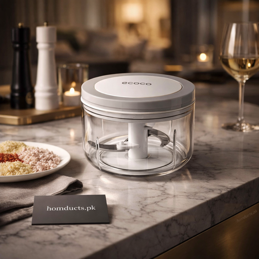 Premium Manual Food Chopper – 550ml/1000ml Portable Hand Pull Vegetable Cutter