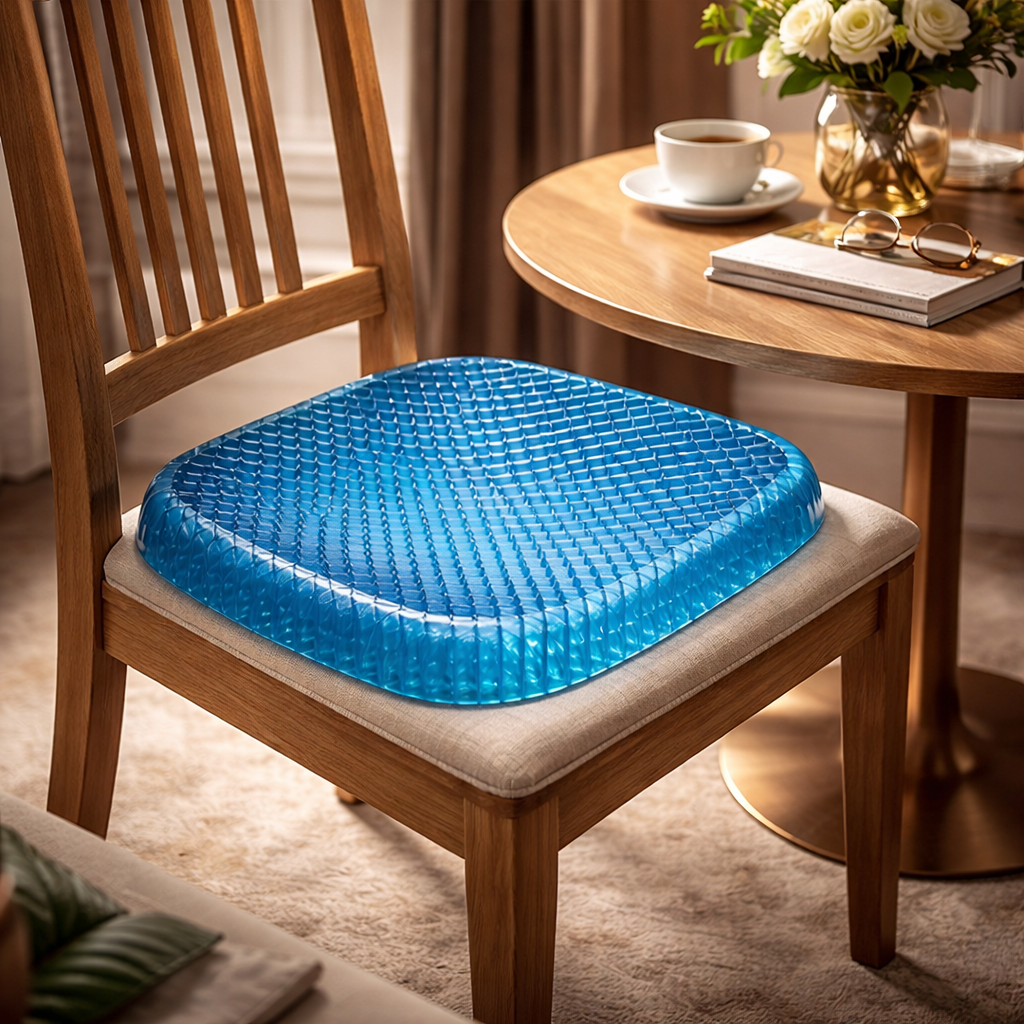 Premium Orthopedic Gel Seat Cushion – Pressure Relief Honeycomb Sitting Pad