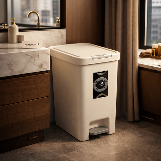 Premium Soft-Close Pedal Dustbin – Modern Slim Waste Bin for Kitchen & Bathroom