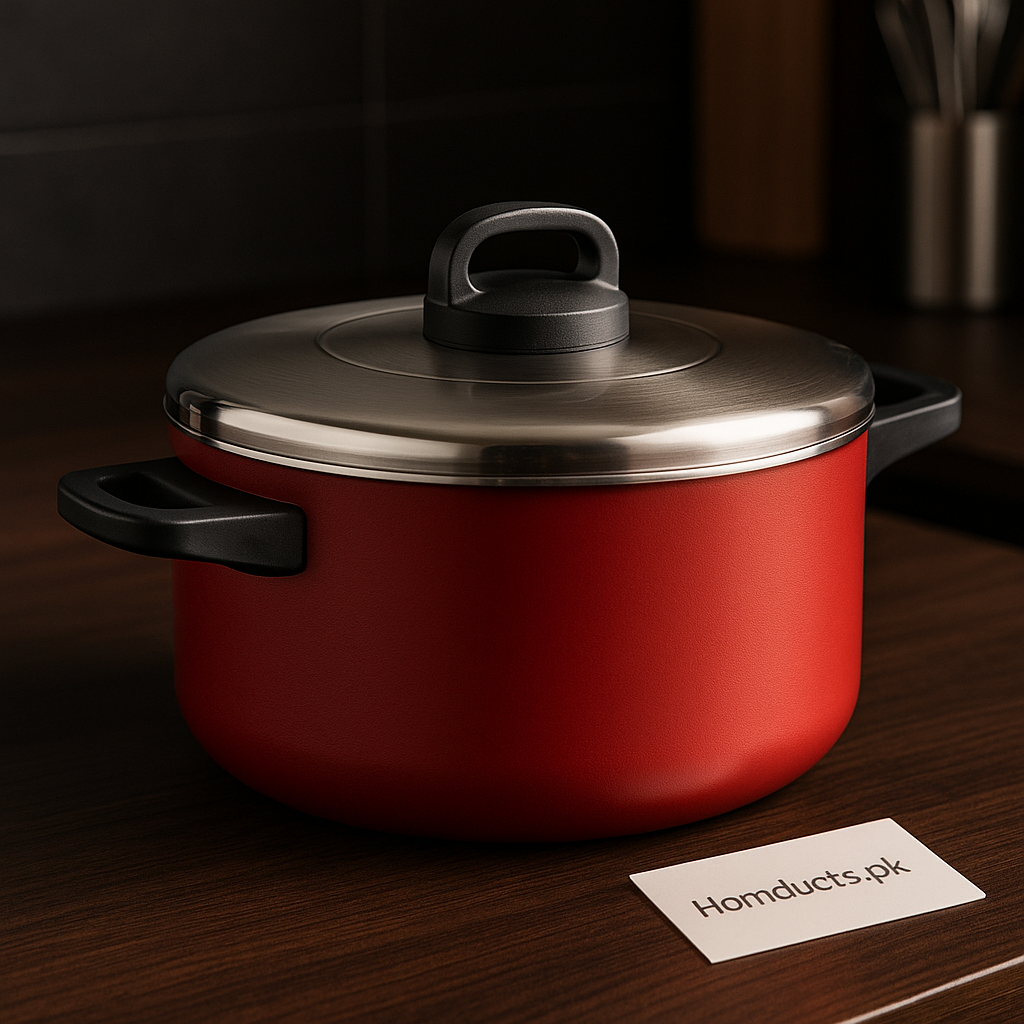 Prestige Heavy Gauge Non-Stick Casserole Pot with Stainless Steel Lid – Premium Durable Cookware for Everyday Cooking