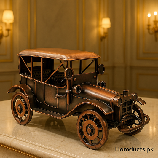 Vintage Metal Classic Car Model – Retro Antique Collectible Home Décor Showpiece (8 inch)