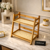 Premium Wooden 2-Tier Indoor Plant Stand – A-Frame Display Rack for Home Decor
