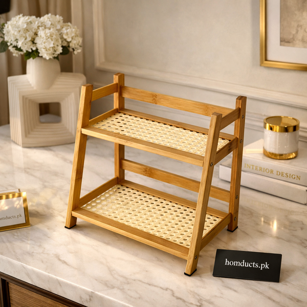 Premium Wooden 2-Tier Indoor Plant Stand – A-Frame Display Rack for Home Decor