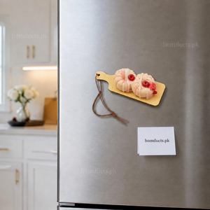 Artificial Dessert Fridge Magnet – Mini Wooden Board Decorative Refrigerator Magnet