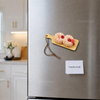 Artificial Dessert Fridge Magnet – Mini Wooden Board Decorative Refrigerator Magnet