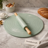 Non-Stick Silicone Dough Rolling Mat with Rolling Pin – Heat-Resistant Insulation Pad for Baking & Pastry Prep