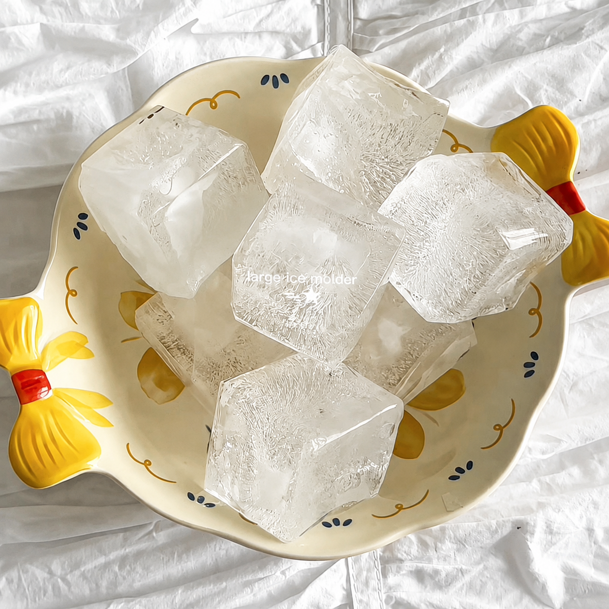 8-Cavity Large Silicone Ice Cube Tray