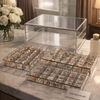 Clear Acrylic 3-Layer Jewelry Organizer Box Drawer Storage Case for Earrings, Rings & Accessories