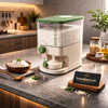 Premium 5KG Airtight Rice Dispenser Storage Box – Kitchen Grain Container with Push Button Release