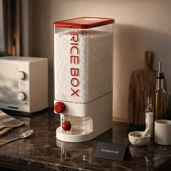 Premium 10KG Airtight Rice Dispenser Storage Container with Measuring Button