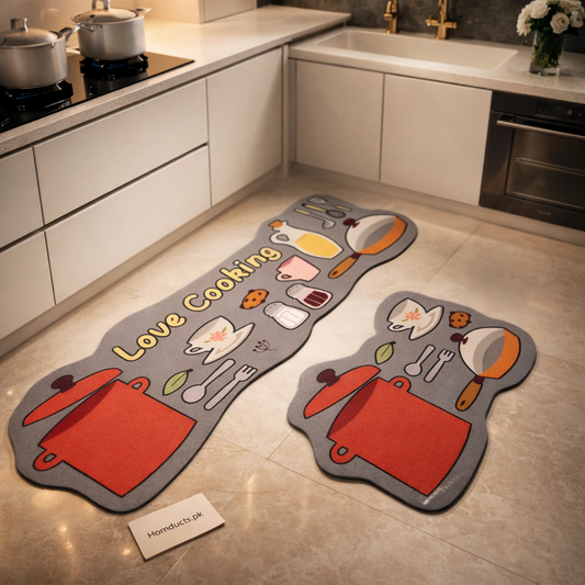 Luxury Anti-Slip Kitchen Floor Mat Set – Ergonomic Cooking Comfort Rugs