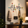 Luxury Nordic Geometric Wall Hook Rack for Entryway & Home Organization