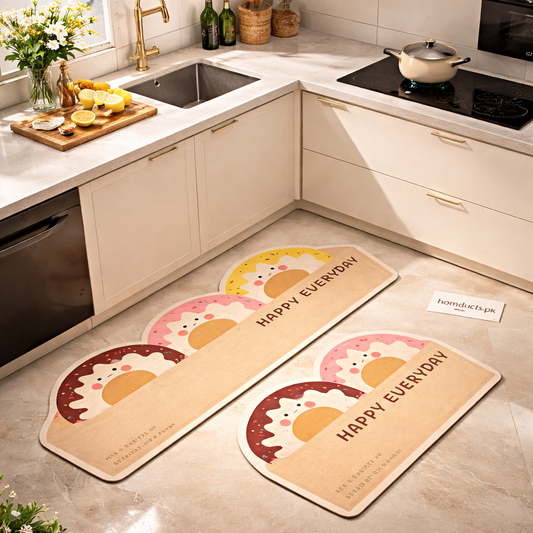 Premium Anti-Slip Kitchen Floor Mat Set – Soft Cushioned Washable Runner Rugs for Modern Kitchens