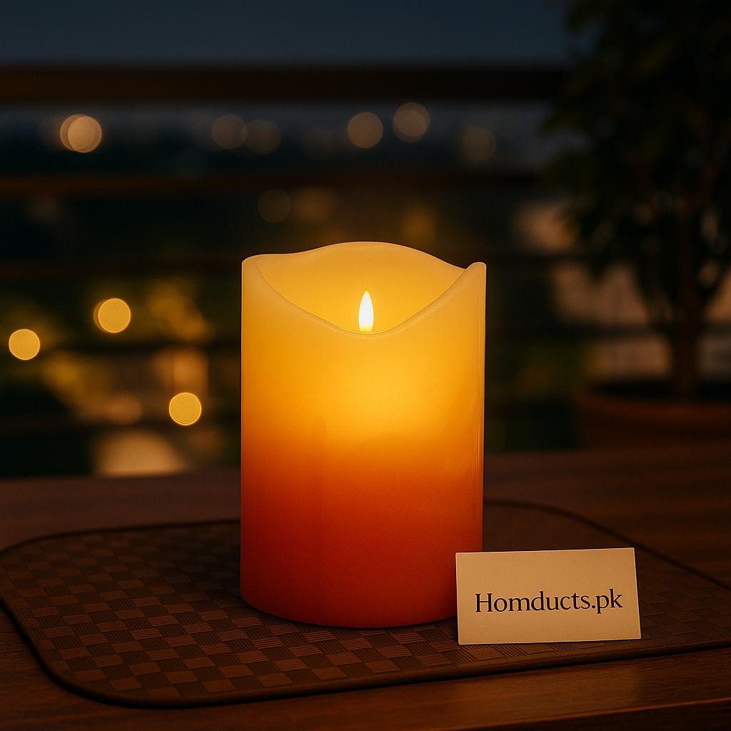 Luxury LED Flameless Candle – Warm Glow Ambient Light for Home Décor