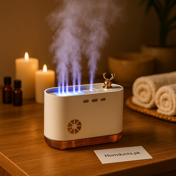 Dynamic Aromatherapy Humidifier – 5 Spray Modes, Colorful LED Lights, Large Water Tank
