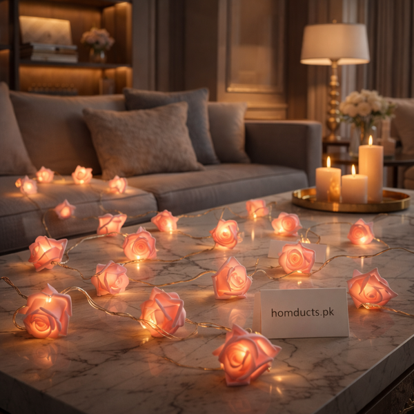 Elegant Rose Fairy String Lights – Decorative Floral LED Garland for Home & Events