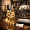 Face Planter Vase – Modern Abstract Hand Sculpture Flower Pot for Home & Office Decor