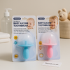Baby Silicone Training Toothbrush with Protective Shield – BPA-Free Safe Gum Cleaner for Infants & Toddlers (12m+) – Homducts.pk