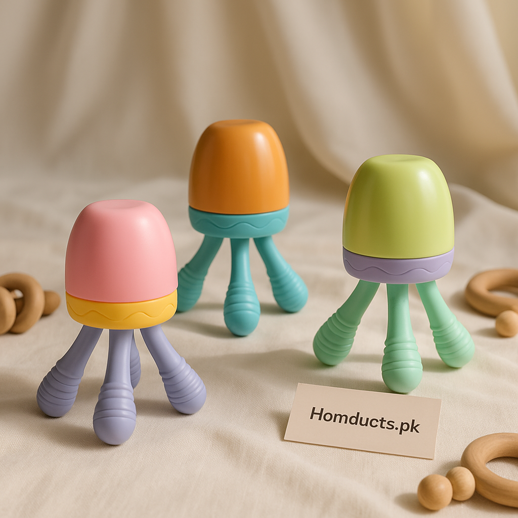 Premium Baby Fruit Feeder Teether – Soft Silicone Training Feeder for Safe Chewing | Multi-Color Baby Teething Toy