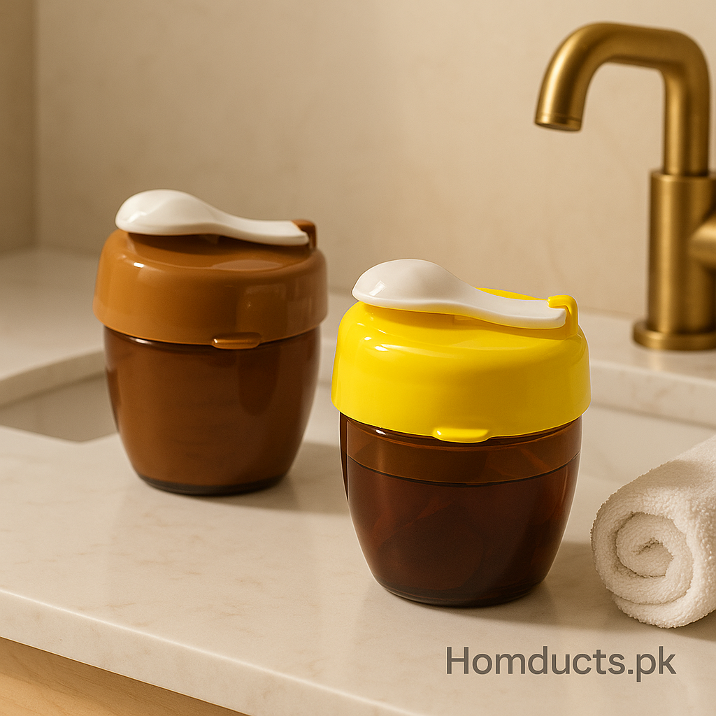 Premium Reusable Milk Powder & Liquid Milk Storage Container with Spoon – Airtight Baby Milk Jar