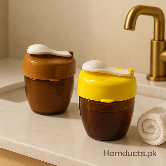 Premium Reusable Milk Powder & Liquid Milk Storage Container with Spoon – Airtight Baby Milk Jar