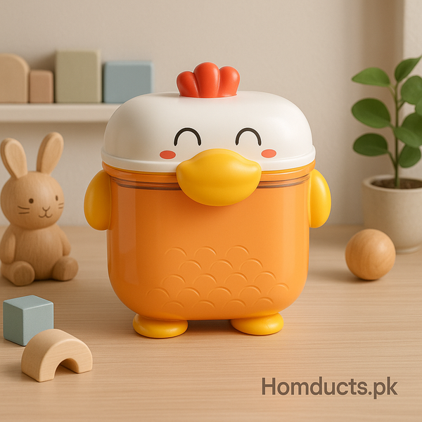 Cute Chicken Baby Food Storage Container – 500ml Milk Powder & Snack Box | Homducts.pk