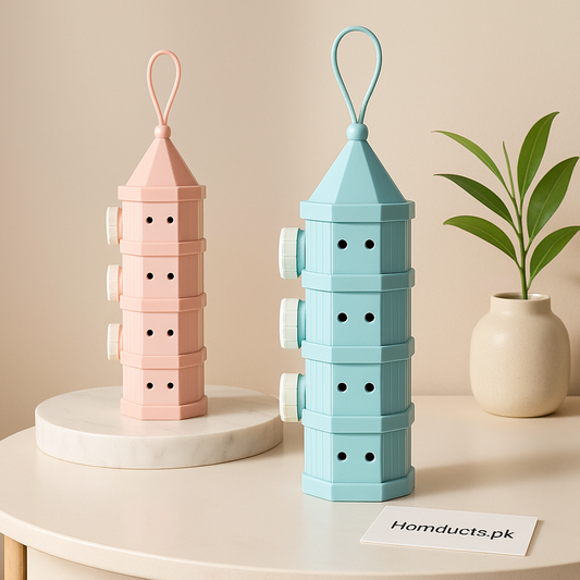 Premium Vertical Milk Storage Container – 3-Layer Stackable Bottle for Fridge & Kitchen | Homducts.pk