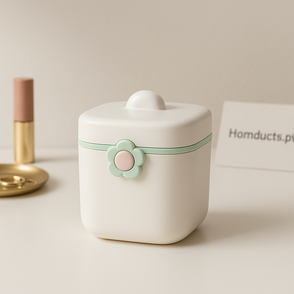 Premium Pastel Airtight Milk Storage Container – Flower Lock, Leakproof, BPA-Free