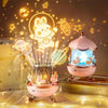 Cute Bunny Carousel Night Lamp – Soft LED Nursery Light, Rotating Rabbit Lamp for Kids & Home Décor