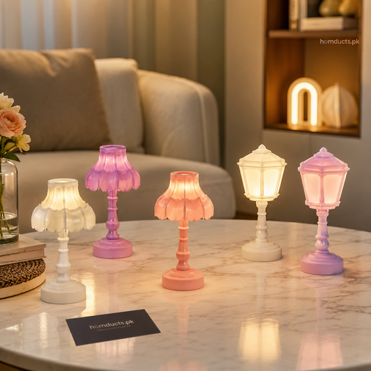 Luxury Vintage Mini Table Lamp Night Light – Elegant Decorative LED Desk Lamp for Bedroom, Café, Vanity & Home Décor