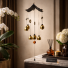 Luxury Brass Wind Chime Wall Hanging – Premium Decorative Home Accent