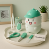 Cute Baby Grooming Kit – 5-in-1 Safe Nail Care Set with Storage Case (Mint Green) | Homducts.pk