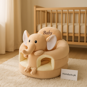 Premium Elephant Baby Sofa Seat – Soft Supportive Plush Sitting Chair for Infants & Toddlers | Homducts.pk
