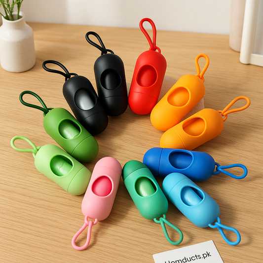 Portable Capsule Waste Bag Dispenser – 1pc | Random Color | Travel & Pet-Friendly