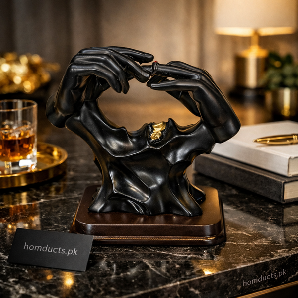 Luxury Abstract Hand Sculpture Showpiece – Modern Artistic Table Decor