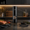 Premium Electric Salt & Pepper Grinder with Adjustable Grinding Settings – Modern Kitchen Spice Mill for Fine & Coarse Seasoning