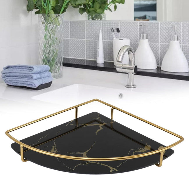 Luxury Wall-Mounted Bathroom Corner Shelf Rack – Premium Shower Organizer