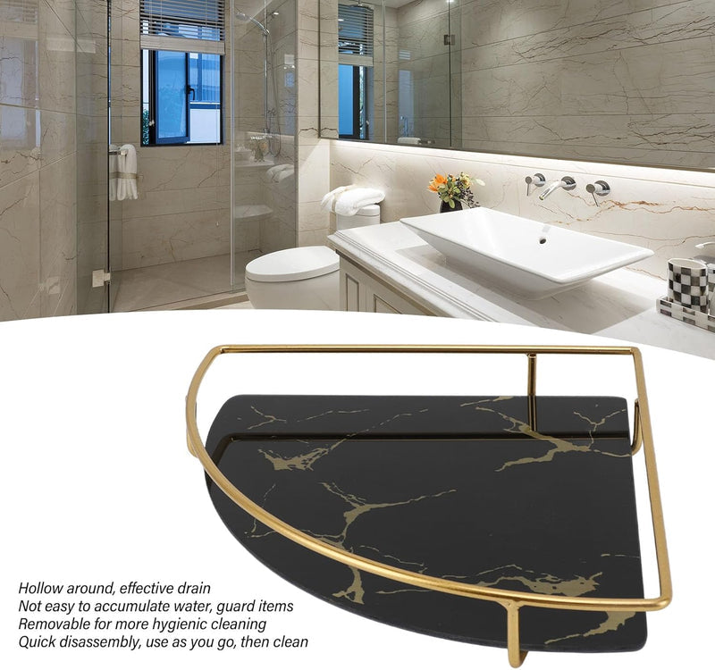 Luxury Wall-Mounted Bathroom Corner Shelf Rack – Premium Shower Organizer