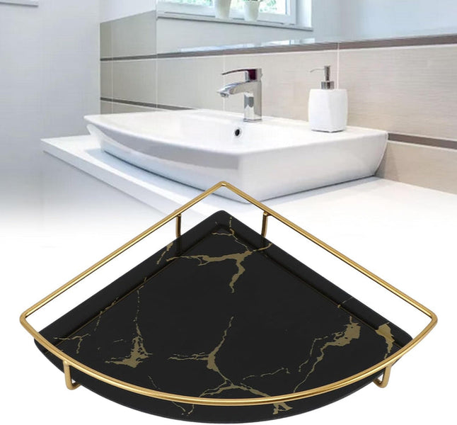 Luxury Wall-Mounted Bathroom Corner Shelf Rack – Premium Shower Organizer