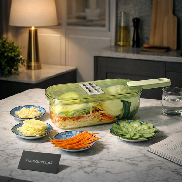 Premium Multi-Function Vegetable Slicer Box with Storage Container