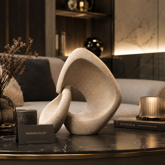 Luxury Abstract Resin Sculpture Modern Tabletop Décor for Living Room Console Table Office Shelf & Premium Home Styling