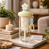 🌼 Cute Floral Double Wall Kids Tumbler with Straw & Handle