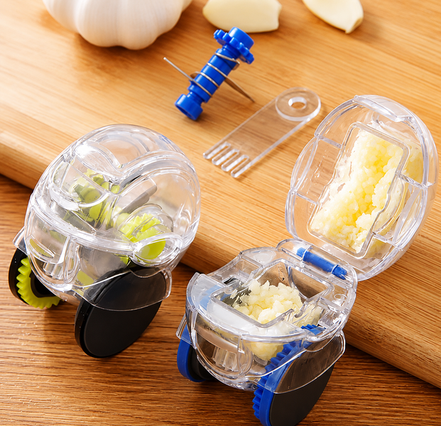 Luxury Premium Stainless Steel Garlic Roller Chopper Cutter for Kitchen | Manual Garlic Mincer & Vegetable Crusher Tool