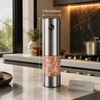 Premium Rechargeable Electric Salt & Pepper Grinder – Automatic Stainless Steel Spice Mill with Adjustable Coarseness for Kitchen & Dining