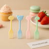 Mini Cute Dessert Forks – 20 Pcs | Pastel Reusable Fruit & Snack Picks for Kids