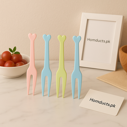 Premium Pastel Fruit Forks – Pack of 40 Pcs | Reusable Mini Dessert & Snack Picks
